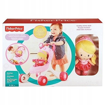 FISHER PRICE WÓZEK DLA LALKI CHODZIK KSIĘŻNICZKA