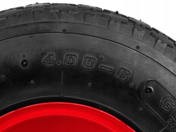 КОЛЕСО для тачки тележки GEKO 4.00-6 на подшипниках, грузоподъемность до 136 кг 2 ХОЛСТ