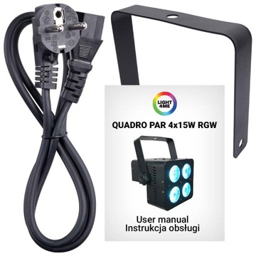 LIGHT4ME QUADRO PAR 4x15W RGBW reflektor sceniczny LED estradowy mocny