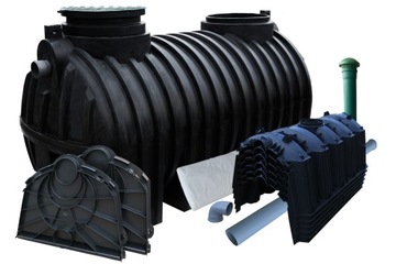 Oczyszczalnia 3000 L Zbiornik Szambo 4 Tunele