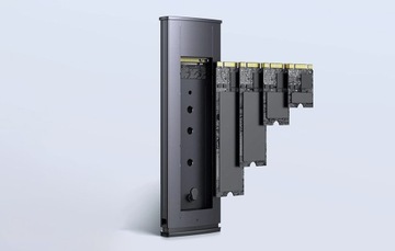 Корпус Карманный твердотельный накопитель UGREEN M.2 NVMe ДО 2 ТБ, 10 ГБ/с, USB 3.2 Gen 2, алюминий