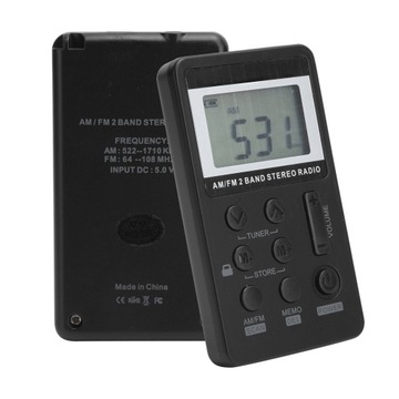 qqt103 профессиональный мини-портативный радиоприемник FM/AM стереоприемник с ЖК-дисплеем