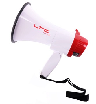 LTC MEGA20W MEGAFON GŁOŚNIK 20W PRZENOŚNY Z AKUMULATOREM I NAGRYWANIEM SYRE