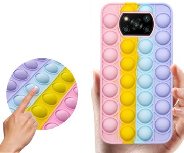 ETUI CASE BUBBLE POP IT DO POCO X3 PRO NFC +SZKŁO