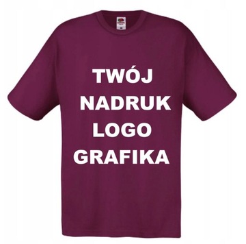 T-SHIRT Koszulka z WŁASNYM NADRUKIEM napisem M