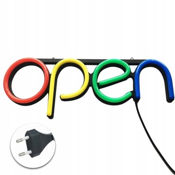 РЕКЛАМА НЕОНОВЫЕ СВЕТОДИОДЫ ИНСТРУКЦИЯ ОТКРЫТЫЙ ЦВЕТНОЙ ЗНАК БАННЕР