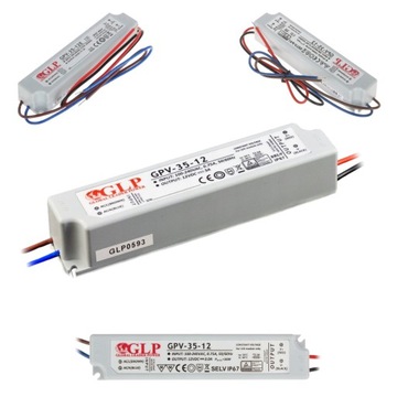 ZASILACZ WODOODPORNY GPV 35W 3A 12V IP67