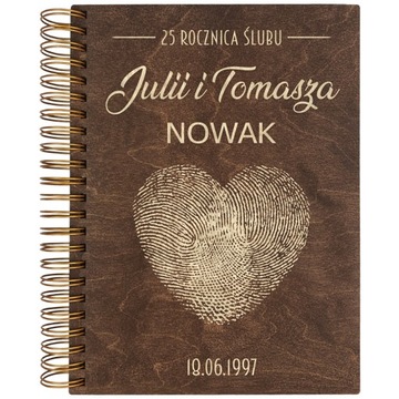 PREZENT NA ROCZNICĘ ŚLUBU ALBUM NA ZDJĘCIA GRAWER