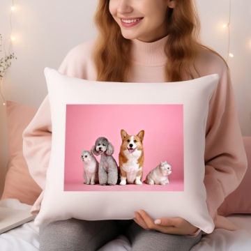 ФОТОПОДУШКА С СОБСТВЕННЫМ ФОТОПЕЧАТОМ, ДВУХСТОРОННЯЯ, В ПОДАРОК