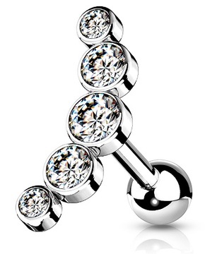 KOLCZYK DO CHRZĄSTKI UCHA TRAGUSA HELIX 1,2/6/4