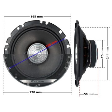 Автомобильные динамики PIONEER 4 шт. для Opel Corsa D Astra H спереди и сзади