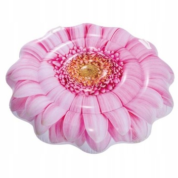 DMUCHANY MATERAC PLAŻOWY RÓŻOWY KWIATY WYSPA