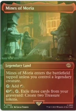ФОЛЬГОВАЯ карта Magic: The Gathering Mines of Moria!