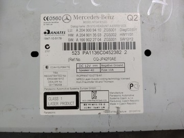 Магнитола CD НАВИГАЦИЯ NTG 4.5 MERCEDES W204 C-CLASS LIFT