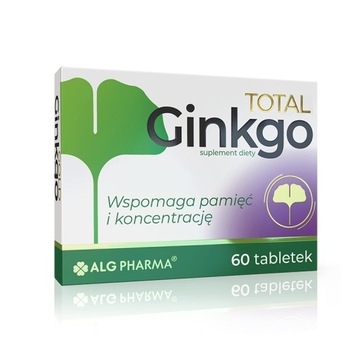 Ginkgo TOTAL miłorząb japoński Ginkgo Biloba 60tab