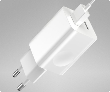 БЫСТРОЕ СЕТЕВОЕ ЗАРЯДНОЕ УСТРОЙСТВО BASEUS ДЛЯ ПЛАНШЕТНОГО ТЕЛЕФОНА USB-A 24 Вт QC