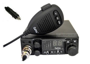 CB-радиостанция CANVA 520 12 В ASQ AM/FM + РАЗЪЕМ