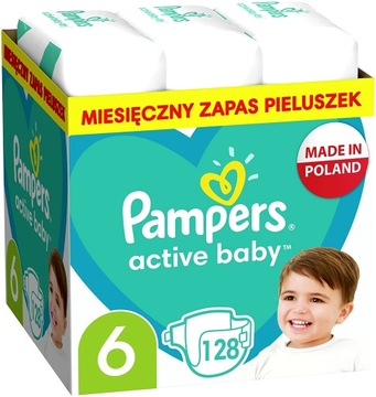 Pieluszki Pampers Active Baby R6 13-18 kg 128 szt.
