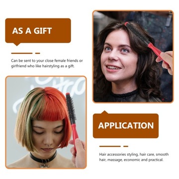 Круглая щетка для бороды Мини-щипцы для завивки щетины кабана