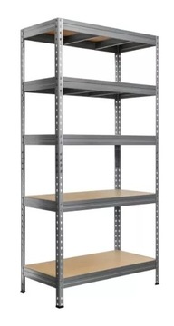 Regał metalowy 180x90x45 cm 5 półek nitowany 250kg