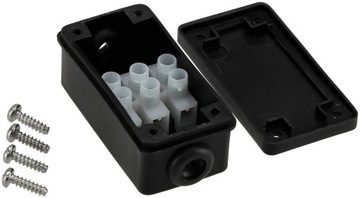 Герметичная монтажная коробка, эклектичный разъем IP44, с 3-контактным кубиком