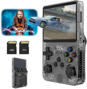 PRZENOŚNA KOMÓRKOWA KONSOLA DO GIER RETRO 35000 GIER LINUX 32GB 128GB GAME