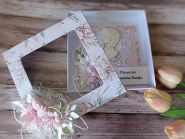 открытка в коробке, Первое Святое Причастие