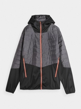 МУЖСКАЯ КУРТКА С КАПЮШОНОМ 4F СТЕГАНАЯ ПЕРЕХОДНАЯ ОСЕННЯЯ ФУНКЦИОНАЛЬНАЯ КУРТКА AW23M310