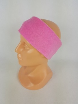 518 OPASKA z polaru polarowa szer. 8 cm ROŻOWA