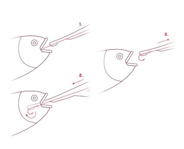 Инструмент для удаления крючков Delphin Hooky