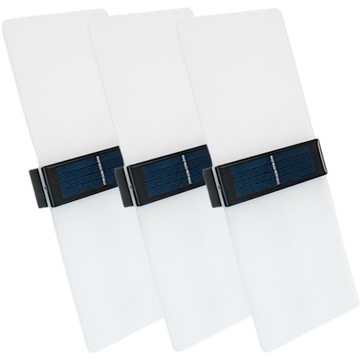 3x Kinkiet Lampka Solarna Ozdobna Ogrodowa LED Oświetlenie Tarasu Balkonu