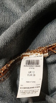 RIVER ISLAND-SUKIENKA JEANS-SZMIZJERKA R. 12/40