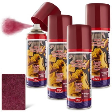 4x Barwnik do Zamszu Nubuku Spray Bordowy Palc 200