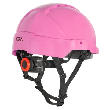 Kask Hełm Roboczy Ochronny Wentylowany BHP Damski Różowy Protekt ATRA 10V