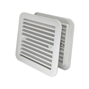 Generic Side Exhaust Outlet, Air Ventilation Window, High White with Frame