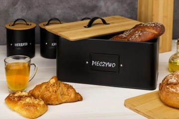 Контейнер для хлеба BARRI из черного бамбука