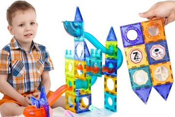 NA PREZENT POD CHOINKĘ NA ŚWIĘTA DLA DZIECKA KLOCKI EDUKACYJNE MAGNETYCZNE