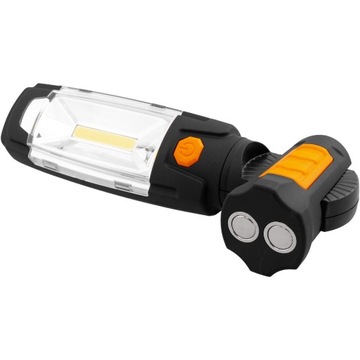 LATARKA LAMPA WARSZTATOWA OBROTOWA 360* MAGNETYCZNA HACZYKIEM USB LED 280LM