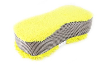 ГУБКА ДЛЯ МОЙКИ АВТОМОБИЛЯ МИКРОФИБРА ЖЕЛТАЯ 63г 23х10
