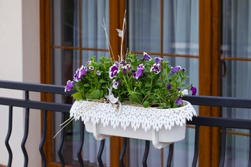 Балконный вазон, ручки, крышка, КОРОБКА, 60 см