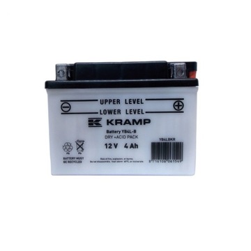 АККУМУЛЯТОР 12В 4Ач 45А ДЛЯ ТРАКТОРА КОСИЛКИ YB4LBKR RIGHT PLUS KRAMP