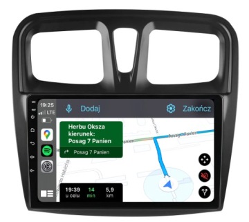 Dacia Logan Sandero Nejnovější Android Carplay Rádio Navigace