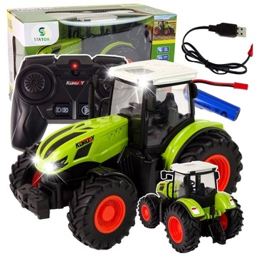 TRAKTOR zdalnie STEROWANY na Pilot R/C 2.4GHz Mały Farmer Ciągnik Światła