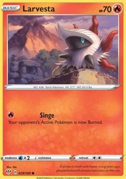Pokemon TCG Larvesta (DAA 29)