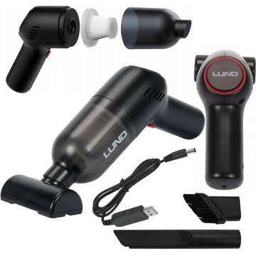 АВТОМОБИЛЬНЫЙ ПЫЛЕСОС АККУМУЛЯТОРНЫЙ РУЧНОЙ HEPA HEPA 60 Вт 4,5 кПа 7,4 В 4000 мАч USB