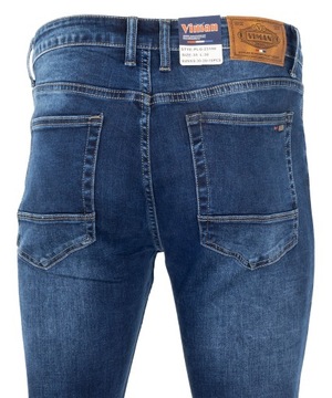 Spodnie jeansy niebieskie ELASTYCZNE W33 L30