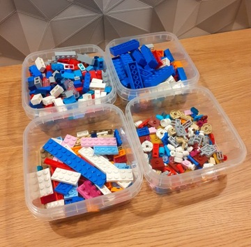 10x Organizer na klocki LEGO Pudełko z pokrywką