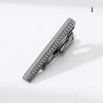 Mens Vintage Copper Tie Bar Pinch Clip For Skinny