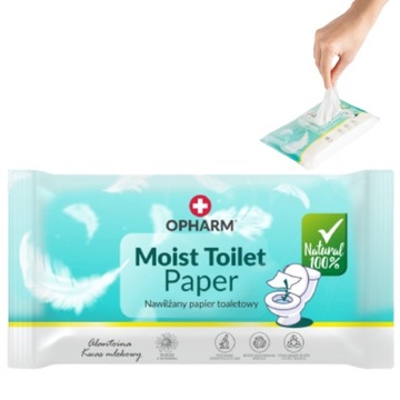 Gruby Papier nawilżony mokry HIPOALERGICZNY 48 szt