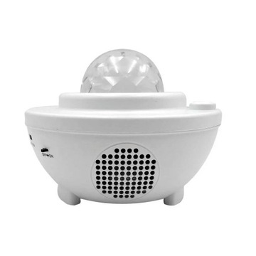 LED STARS/Дископроектор с bluetooth-динамиком + пультом + USB, белый